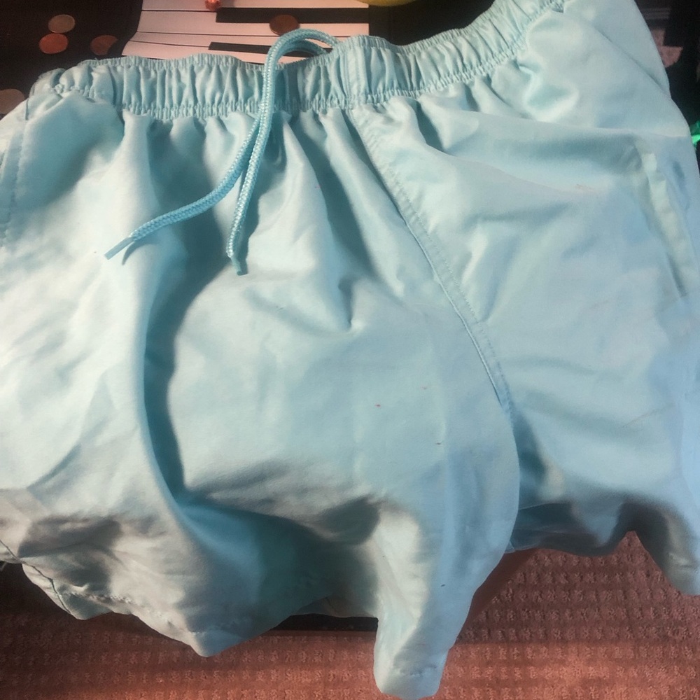 Light blue swim trunks